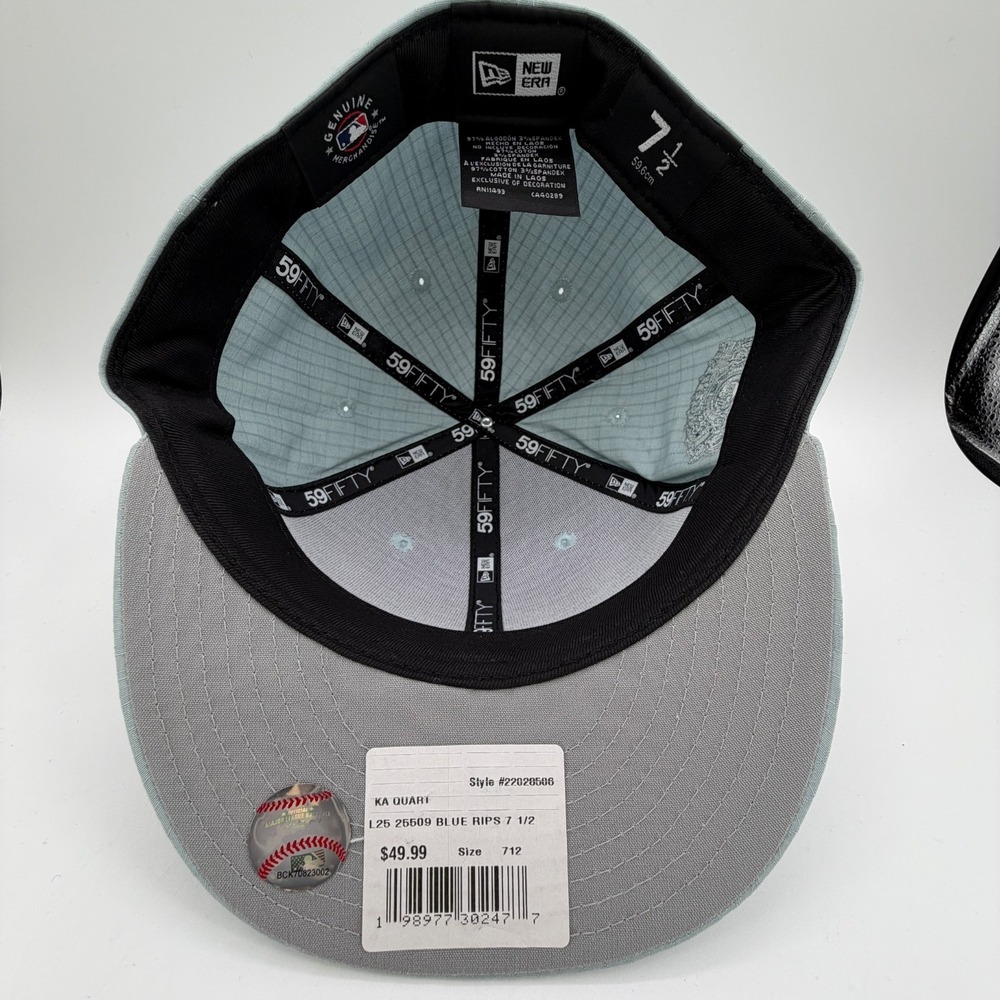 Chicago Cubs Ripstop Hat New Era 59FIFTY Teal Fitted Sz 7 1/2 All Star Game NEW - Picture 11 of 11